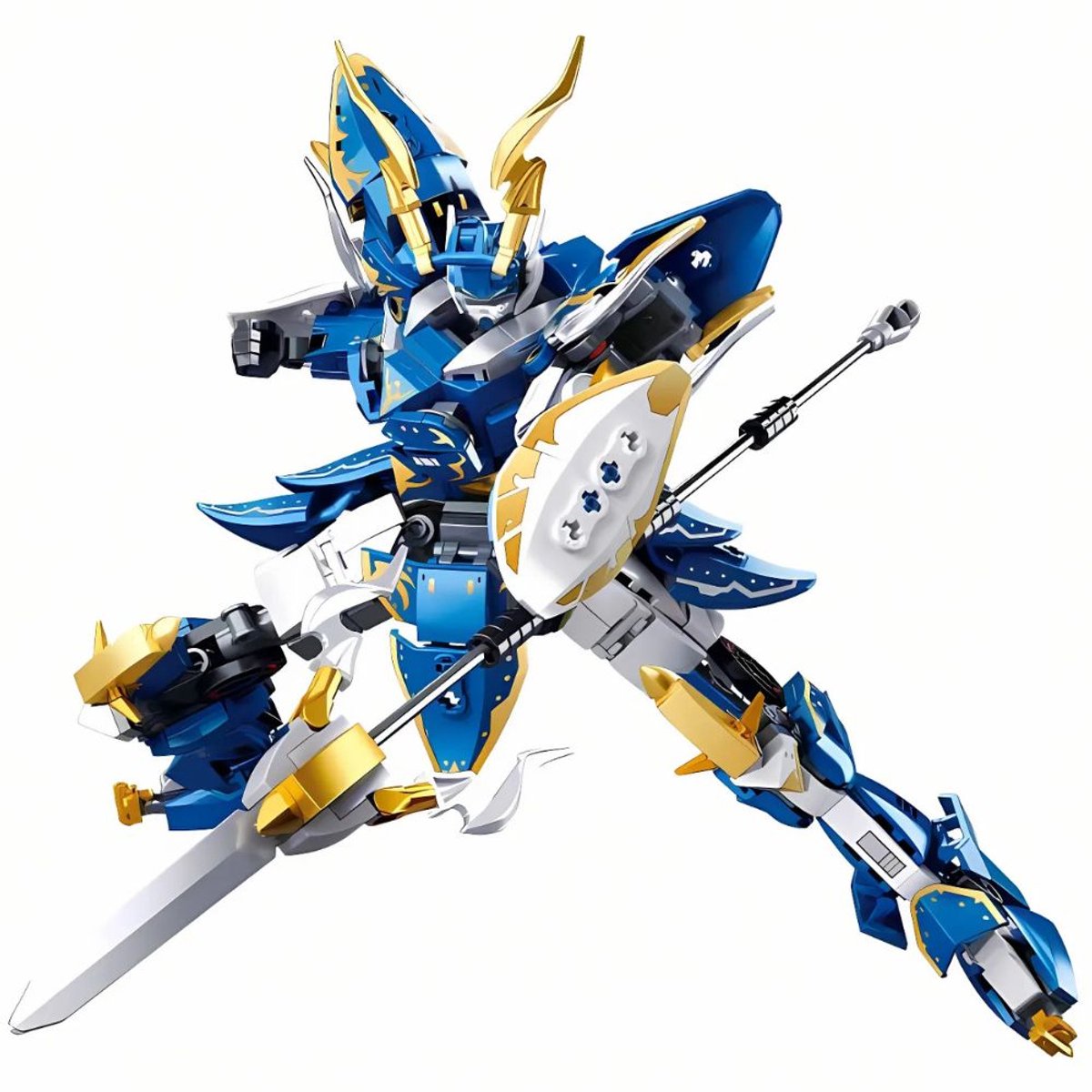   - Mecha Drakenbewaker ridder bouwset | Samurai leger modelbouw | Robot Action Figure Model kit | Constructie speelgoed | Educatief technisch bouwpakketten voor volwassenen & kinderen | 555 bouwstenen